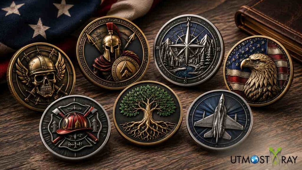 Creative Ideas for Custom Challenge Coin Design Creative ideas for custom challenge coin design featuring unique themed challenge coins.