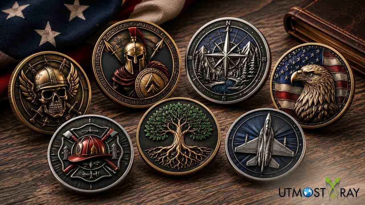 Creative ideas for custom challenge coin design featuring unique themed challenge coins.