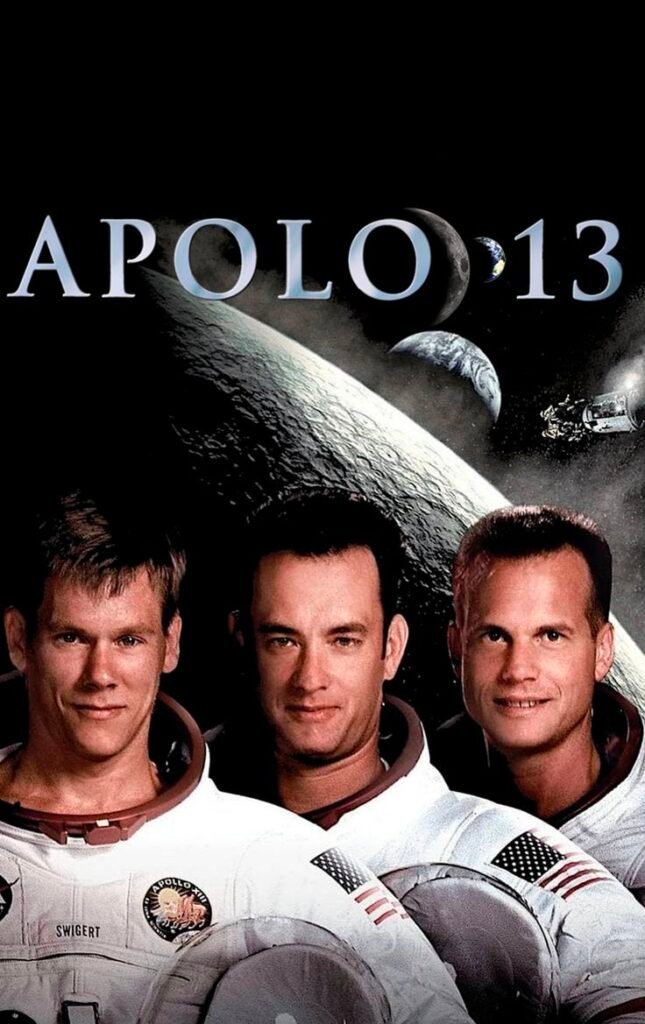 Apollo 13 (1995) movie poster featuring astronauts in space 
