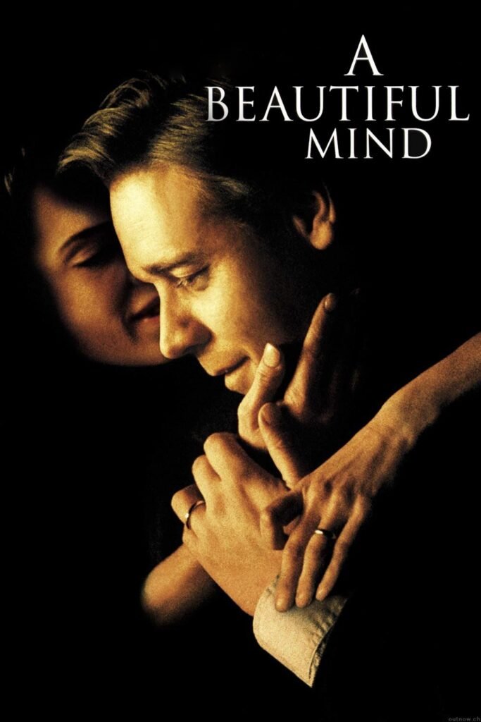 A Beautiful Mind (2001) movie poster featuring John Nash 