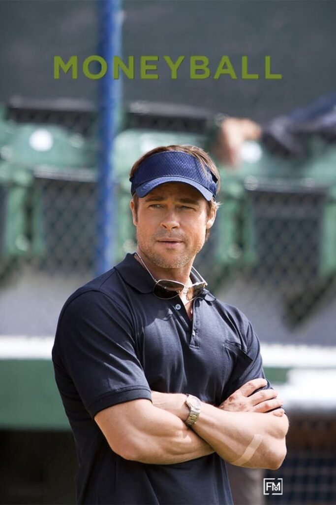 Moneyball (2011) movie poster featuring Brad Pitt 
