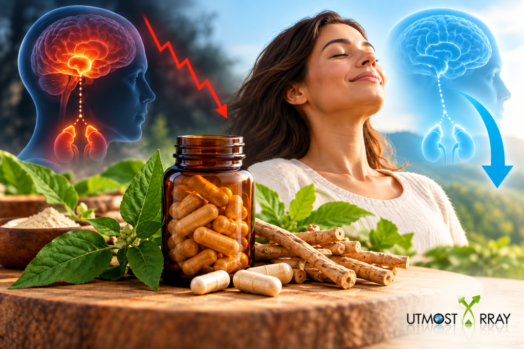 Best supplement to lower cortisol with natural herbs and capsules