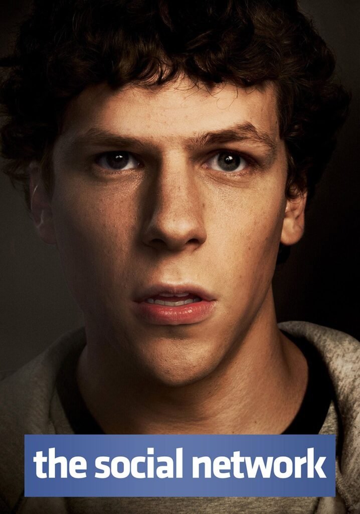 The Social Network (2010) movie poster featuring Jesse Eisenberg 